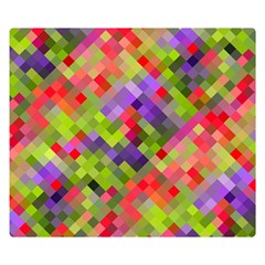 Colorful Mosaic Double Sided Flano Blanket (small)  by DanaeStudio