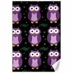 Halloween purple owls pattern Canvas 12  x 18   11.88 x17.36  Canvas - 1