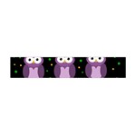 Halloween purple owls pattern Flano Scarf (Mini) Front