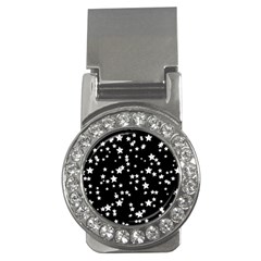 Black And White Starry Pattern Money Clips (CZ) 