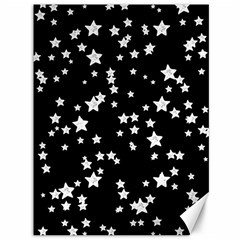 Black And White Starry Pattern Canvas 36  X 48   by DanaeStudio