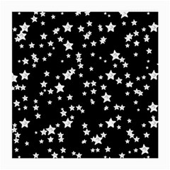 Black And White Starry Pattern Medium Glasses Cloth (2-side) by DanaeStudio