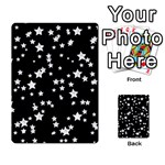 Black And White Starry Pattern Multi-purpose Cards (Rectangle)  Front 1