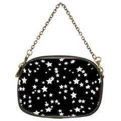 Black And White Starry Pattern Chain Purses (two Sides)  by DanaeStudio