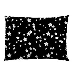 Black And White Starry Pattern Pillow Case by DanaeStudio