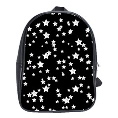 Black And White Starry Pattern School Bags(large)  by DanaeStudio