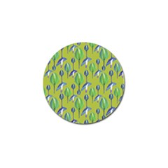 Tropical Floral Pattern Golf Ball Marker (4 Pack) by dflcprints