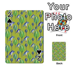 Tropical Floral Pattern Playing Cards 54 Designs 