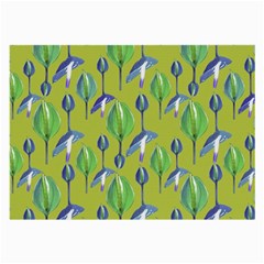 Tropical Floral Pattern Large Glasses Cloth by dflcprints