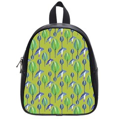 Tropical Floral Pattern School Bags (small)  by dflcprints