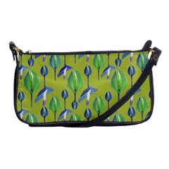 Tropical Floral Pattern Shoulder Clutch Bags by dflcprints