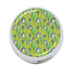 Tropical Floral Pattern 4-port Usb Hub (one Side) by dflcprints