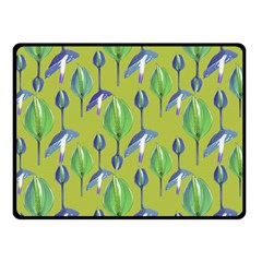 Tropical Floral Pattern Fleece Blanket (small) by dflcprints