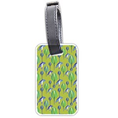 Tropical Floral Pattern Luggage Tags (one Side)  by dflcprints