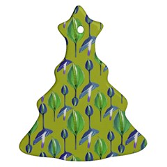 Tropical Floral Pattern Ornament (christmas Tree)