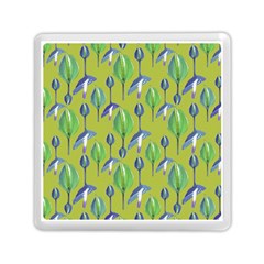 Tropical Floral Pattern Memory Card Reader (square)  by dflcprints