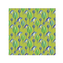 Tropical Floral Pattern Small Satin Scarf (square)  by dflcprints