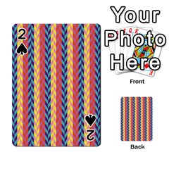 Colorful Chevron Retro Pattern Playing Cards 54 Designs 