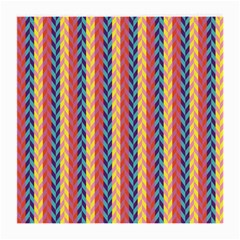 Colorful Chevron Retro Pattern Medium Glasses Cloth (2-side) by DanaeStudio