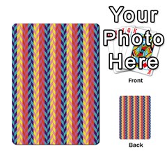 Colorful Chevron Retro Pattern Multi-purpose Cards (rectangle) 