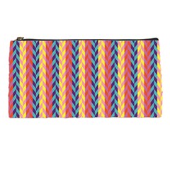 Colorful Chevron Retro Pattern Pencil Cases by DanaeStudio