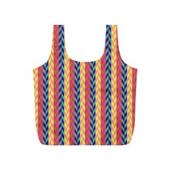 Colorful Chevron Retro Pattern Full Print Recycle Bags (s)  by DanaeStudio