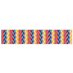 Colorful Chevron Retro Pattern Flano Scarf (small) 