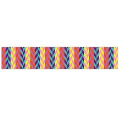 Colorful Chevron Retro Pattern Flano Scarf (large) 