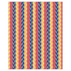 Colorful Chevron Retro Pattern Drawstring Bag (small) by DanaeStudio