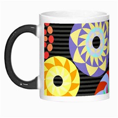 Colorful Retro Circular Pattern Morph Mugs