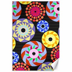 Colorful Retro Circular Pattern Canvas 20  X 30   by DanaeStudio