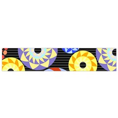 Colorful Retro Circular Pattern Flano Scarf (small) 