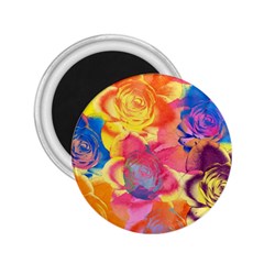 Pop Art Roses 2 25  Magnets by DanaeStudio