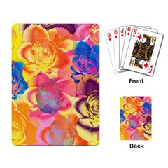 Pop Art Roses Playing Card