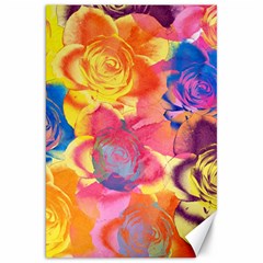 Pop Art Roses Canvas 20  X 30   by DanaeStudio