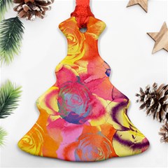 Pop Art Roses Christmas Tree Ornament (2 Sides)