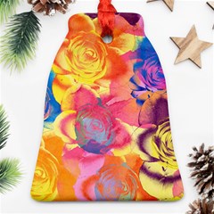 Pop Art Roses Bell Ornament (2 Sides)