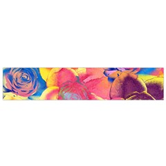 Pop Art Roses Flano Scarf (small)  by DanaeStudio