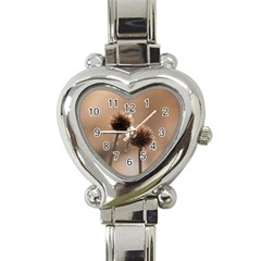 2  Verwelkte Kugeldistel Heart Italian Charm Watch by wsfcow