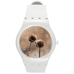 2  Verwelkte Kugeldistel Round Plastic Sport Watch (m) by wsfcow