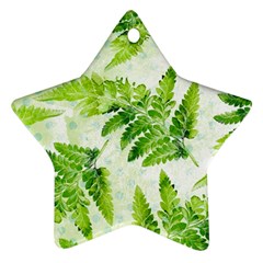 Fern Leaves Ornament (star) 