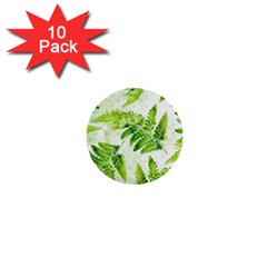 Fern Leaves 1  Mini Buttons (10 pack) 