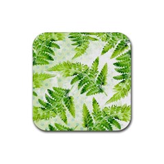 Fern Leaves Rubber Coaster (Square) 