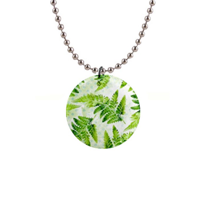 Fern Leaves Button Necklaces