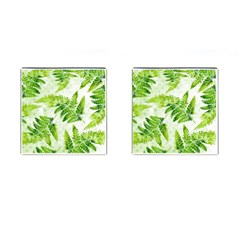 Fern Leaves Cufflinks (Square)