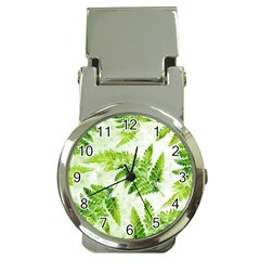 Fern Leaves Money Clip Watches by DanaeStudio