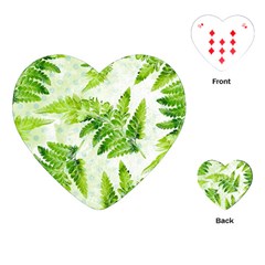 Fern Leaves Playing Cards (heart) 