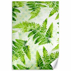 Fern Leaves Canvas 12  x 18  