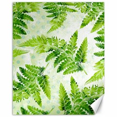 Fern Leaves Canvas 11  x 14  