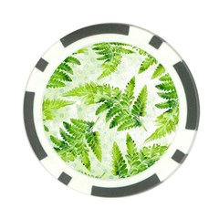 Fern Leaves Poker Chip Card Guards